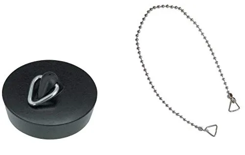 Abflußstopfen 43,5 mit Kette 45 cm Abflußstöpsel Stopfen Stöpsel Waschbeckenstopfen Waschbeckenstöpsel