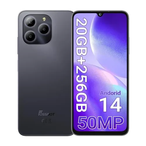 FOSSiBOT S2 Android 14 Smartphone, Handy ohne Vertrag 20GB+256GB/1TB, 6,72