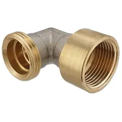 Messing Winkel für Klemmringverschraubung 1'' Eurokonus - 1'' IG