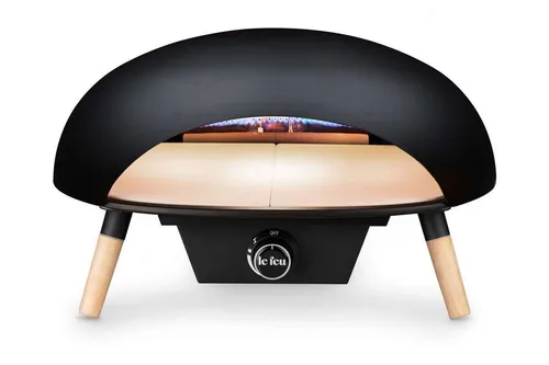 Le Feu Gas-Pizzaofen Turtle 3.1 - Grill für Outdoor und Terrasse mit großer Öffnung für Familienpizzen, heizt schnell auf und backt in unter 2 Minuten. Elegantes Design, leicht transportabel und witterungsbeständig.