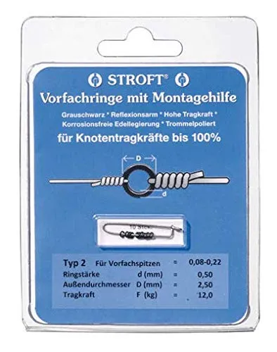 Produktbild Stroft Vorfachringe Set mit Montagehilfe 8kg 12kg 16kg