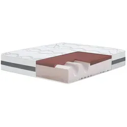 THE WHITE STONE Doppelmatratze 145x175 - Premium Memory Foam - Sonstige Matratzen mit antiallergischen und antibakteriellen Eigenschaften, sorgt für erholsamen Schlaf und optimale Körperanpassung.