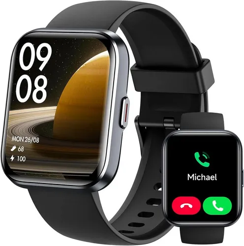 GYDOM ID208Plus Smartwatch (4,5 cm, android ios), Damen Smartwatch mit Telefonfunktion Alexa 100 Sportmodi