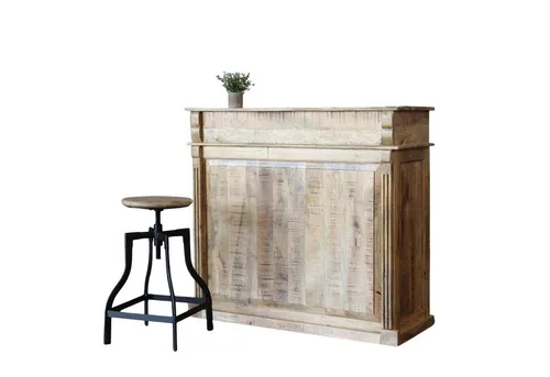 Produktbild baario Bartisch Hausbar Theke BISTROT aus edlem Mangoholz