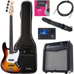 Rocktile E-Bass Fatboy II Jazz-Style Bassgitarre Set