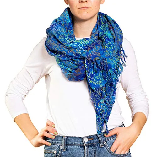 PANASIAM Scarf 190x116 cm, B109 green leaf, L