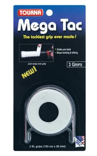 Tourna Overgrip Mega Tac in weiß von Tourna
