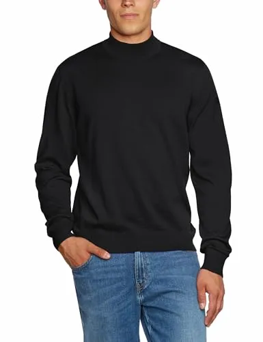 Maerz Herren Pullover 490300, Größe 58, Schwarz (595) - Klassischer Merinopullover von Maerz, ideal für stilvolle Anlässe. Weich, bequem und zeitlos – perfekt für jede Garderobe.