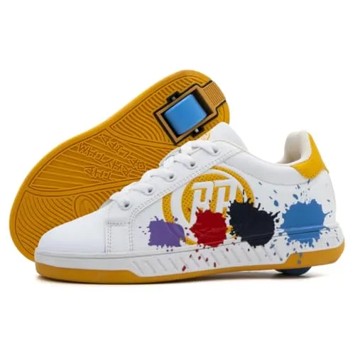 BREEZY ROLLERS Kinder Rollschuhe-Sneaker – Turnschuhe mit Rollen für Kids - SNEAKER MIT ROLLEN: Die Breezy Rollers verwandeln sich im Handumdrehen von Straßenschuhen zu Rollschuhen. Ideal für schnellen Transport und Spaß! Einzigartiges Klick-System für kinderleichtes Umstellen. Perfekt für aktive Kinder ab 5 Jahren.