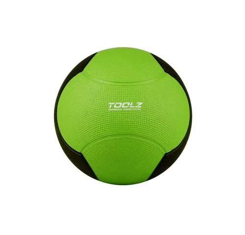 TOOLZ Medizinball 4kg - Grün für effektives Training - Gymnastikball mit genoppter Gummioberfläche für optimalen Grip, perfekt für Kraft- und Schnellkrafttraining sowie Rehabilitation.