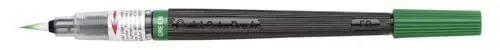 Pentel XGFL-104X - Colour Brush, Einzigartiger Pinselstift gefüllt mit Aquarelltinte, Grün, 1 Stück