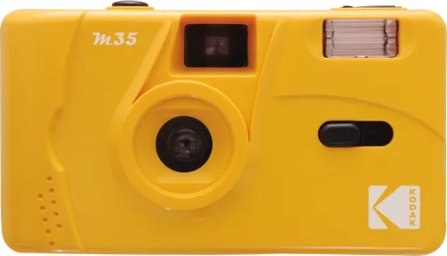 Kodak M35 Kamera in Gelb – Vintage Fotografie - Analoge Kamera im stylischen Gelb, ideal für kreative Fotografen, die den Charme klassischer Aufnahmen schätzen.