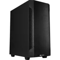 AS-01B-OP Tower-Gehäuse - Schwarz, stilvolles Design für optimale Kühlung - PC-Gehäuse mit elegantem Design, bietet hervorragende Kühlmöglichkeiten für leistungsstarke Systeme.