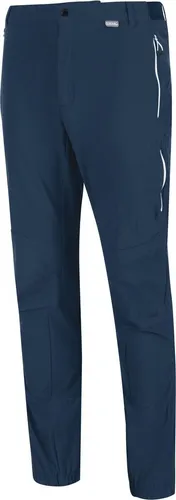 Regatta Herren Outdoorhose Mountain Trs III Kurzgröße, Blau, Größe 52 - Strapazierfähige Isoflex-Stretchhose für optimale Bewegungsfreiheit und Witterungsschutz. Ideal für Trekking und Wandern, mit DWR-Beschichtung und reflektierenden Details für mehr Sicherheit.