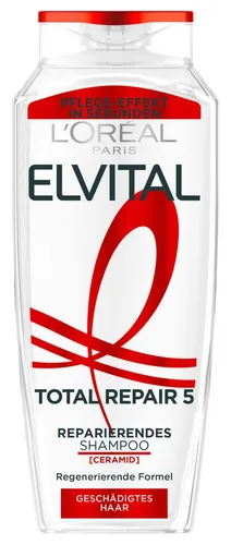 L'ORÉAL PARIS Elvital Total Repair 5 Haarspülung, 6-tlg. - Spülungen für trockenes Haar, 1500 ml Gesamtmenge, repariert und stärkt das Haar für gesunden Glanz und Geschmeidigkeit.