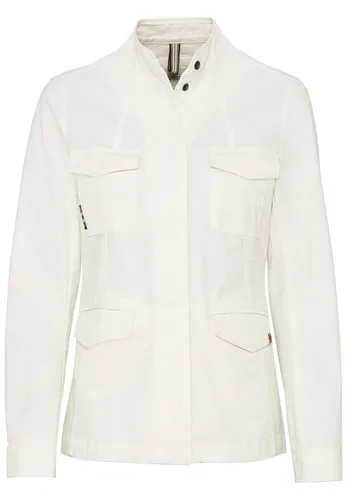 camel active Fieldjacket - Funktionale Fieldjacket in Milk White - Funktionsjacken mit Regular Fit und langem Arm, aus 93% Baumwolle für hohen Tragekomfort, ideal für Outdoor-Aktivitäten.