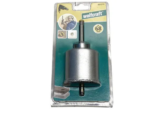 Kronenbohrer mit Hartmetallbeschichtung Wolfcraft 8913000 68 mm