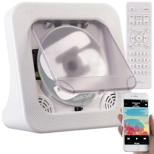 auvisio CD Player: Tragbarer Akku-CD-Spieler & UKW-Radio, Bluetooth, Timer, USB, AUX (Player Bluetooth, Abspieler, FM)