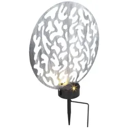 GLOBO 36603 Solarleuchte Metall silberfarben, 2x LED