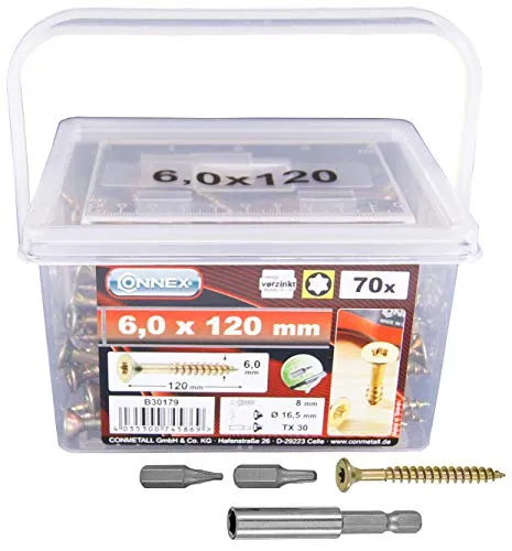 Connex Universalschrauben 6,0 x 120 mm von Connex