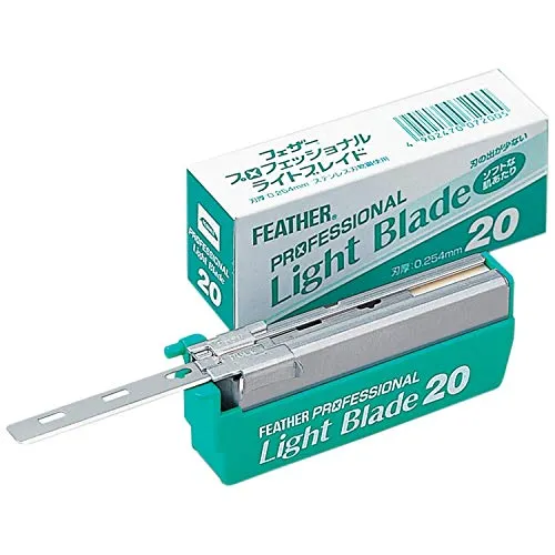 Feather Professional Light Blade Rasierklingen, einzigartig, Standard