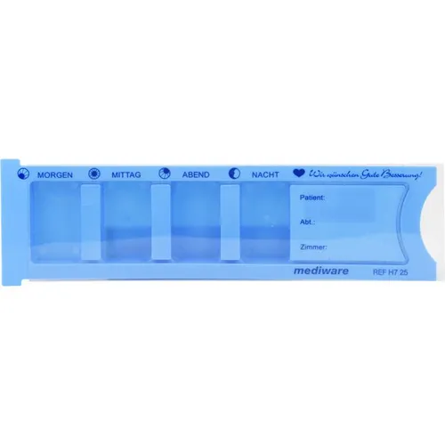 Tablettenbox für 1 Tag mit 4 Fächern