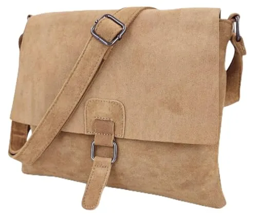 styleBREAKER Damen Umhängetasche - Samtige Crossbody Bag mit Reißverschluss - Umhängetaschen mit elegantem Design und samtiger Oberfläche, verstellbarem Gurt und praktischer Fächeraufteilung für optimale Organisation.