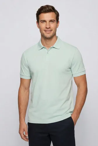 BOSS Herren Poloshirt Pio 2 türkis (L) - Lässiges Poloshirt aus weicher Baumwolle, ideal für den täglichen Gebrauch. Mit kurzem Arm, Knopfleiste und stretchfähigen Details für besten Tragekomfort. Perfekt für Freizeit und Alltag.