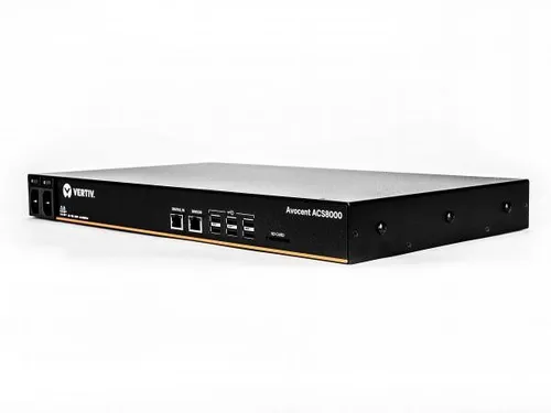 Vertiv VGA-Switch - Avocent ACS 8000 Konsolenserver mit 8 Anschlüssen für zuverlässige Verbindung und einfache Bedienung im Rack. Ideal für den professionellen Einsatz in IT-Umgebungen.
