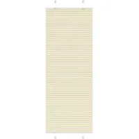 vidaXL Plissee Creme 70x200 cm – Eleganter Sichtschutz - Stilvolles Plissee in Creme, das Privatsphäre und Blendschutz bietet. Aus robustem 100 % Polyester, pflegeleicht und einfach zu montieren – ideal für jedes Zimmer.