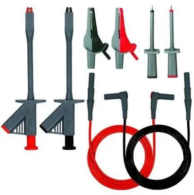 Beha-Amprobe 370000 Elektriker Set (2146653) - Zubehör für Elektriker, umfassendes Messleitungsset mit Sicherheitsprüfspitzen und Krokodilklemmen für präzise Messungen.