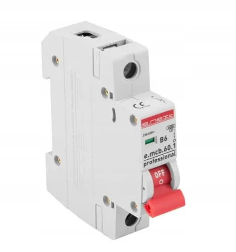 Leitungsschutzschalter B 6A LS-Schalter MCB Sicherungsautomat 1-Polig B6A E.Next