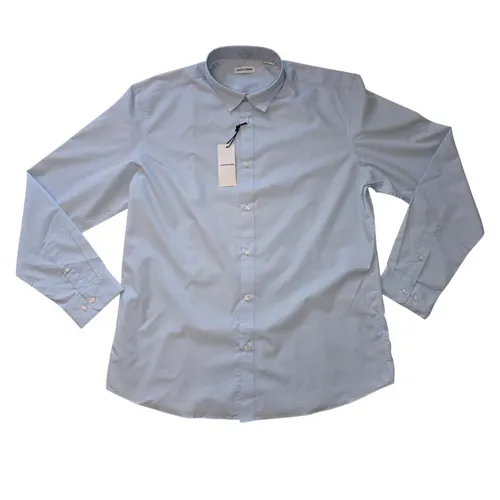 Jack & Jones Herren Hemd Joe Langarm Gr XXL Hellblau LS Plain NEU