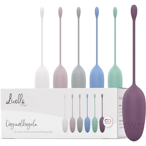 Livella Beckenboden-Trainer mit 6 Gewichten | Silikon-Vaginalkugeln