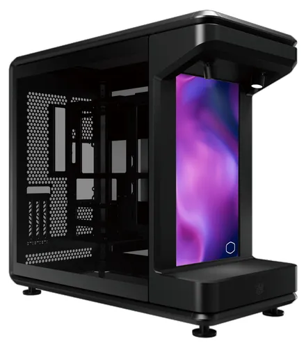 MasterFrame 360 Stage LCD Tower-Gehäuse schwarz mit Tempered Glass