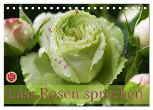 CALVENDO Wandkalender Lass Rosen sprechen (Tischkalender 2026 DIN A5 quer), CALVENDO Monatsk