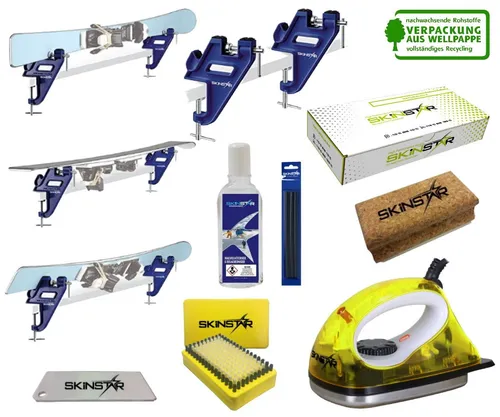 SKINSTAR Skiwachs Set Starter Set mit Skispanner von SkinStar