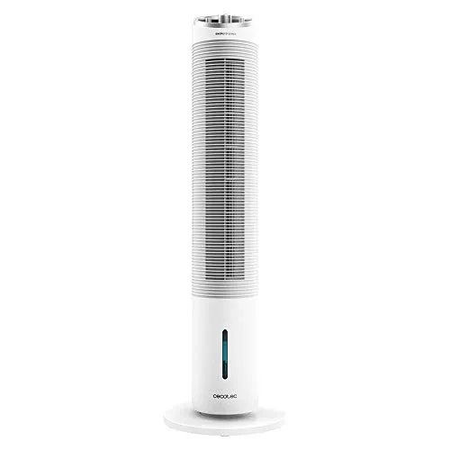 Cecotec Verdunstungskühler EnergySilence 2000 Cool Tower - 60 W Leistung, 2-Liter-Tank, 3 Geschwindigkeiten und 60-Grad-Schwingung für optimale Luftzirkulation und Frische