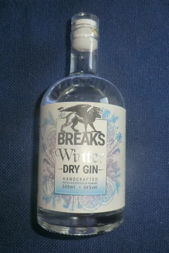 58€/L Breaks Winter Dry Gin Fächerstadt 44% Vol.Alk 0,5L Handcrafted