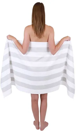Betz Saunatuch Badetuch XXL Berlin mt Streifen Größe 70 x 180 cm, 100% Baumwolle (1-St)