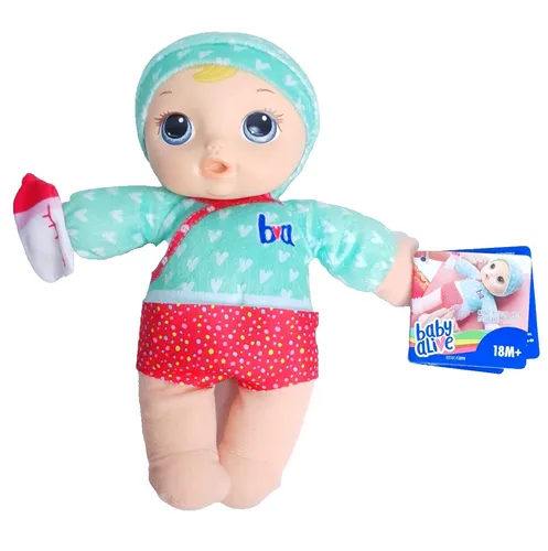 Hasbro Baby Alive Kuschelbaby Stoffpuppe mit Fläschchen ab 18+ Monaten NEU