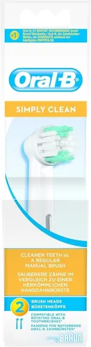 Oral B Simply Clean Aufsteckbürsten 2er Pack Neu (380)