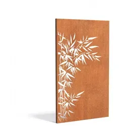 Paneel Nature CPN1 Cortenstahl 110x180 cm - Robuster Sichtschutz - Garderobenpaneel aus 2 mm dickem Cortenstahl, witterungsbeständig und pflegeleicht. Verleiht Ihrem Garten mit seiner warmen Rostoptik eine besondere Note.