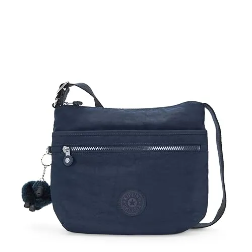 Kipling Basic Arto Umhängetasche 29 cm - Praktische Damen-Umhängetasche in blau, robustes Material mit verstellbarem Umhängeriemen und mehreren Fächern für Wertsachen