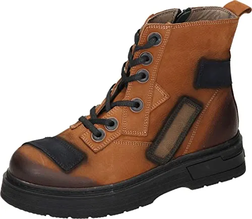 Manitu Damen Boots 38 EU - Rutschfeste Wanderschuhe - Wanderschuhe mit Schnürung und Reißverschluss, aus hochwertigem Nubukleder, ideal für Outdoor-Abenteuer dank rutschfester TR-Sohle.