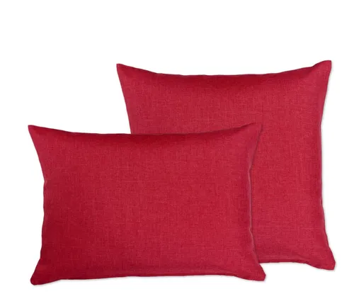 Beautex Kissenhüllen Kissenhüllen Leinen Optik, Kissen Kissenbezug Sofakissen, (2 Stück)