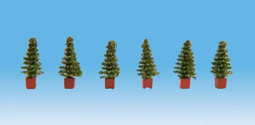 Noch 14021 Thuja, 6 Stück H0 neu OVP