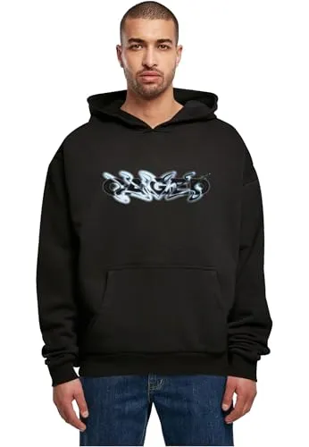 Mister Tee Herren Cagedchrome Hoodie S Black - Kapuzenpullover für Herren, ultra heavy und oversize für maximalen Komfort, ideal für lässige Outfits und Freizeitaktivitäten.