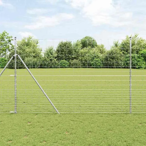 vidaXL Weidezaun 1,6x10 m aus verzinktem Stahl - Zubehör für Landwirtschaft: Robuster Weidezaun aus verzinktem Stahl, UV-beständig und kratzfest, ideal für sichere Abgrenzungen in Gärten, Höhlen und Bauernhöfen.