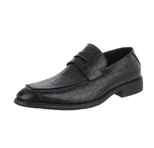 Coolwalk Herren Businessschuhe Elegant Slipper (87284601) Blockabsatz Business-Schuhe in Schwarz